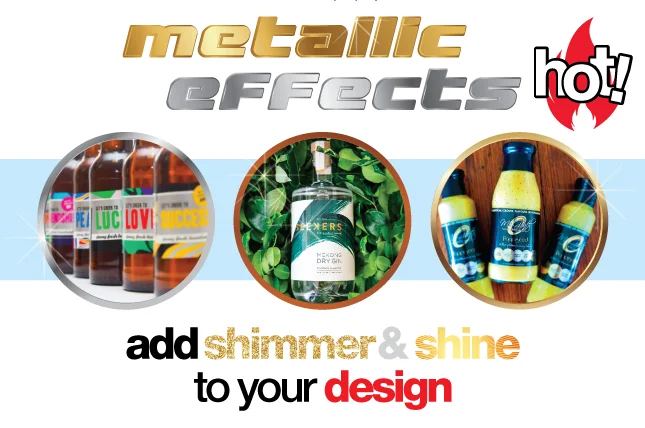 metallic label effects